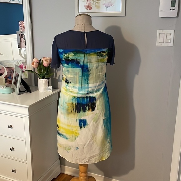Karen Millen Silk Abstract Dress | Size 8 US - Picture 11 of 14